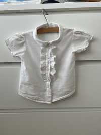 Elegancka rozpinana koszula Benneton 18-24M 86-92 cm  dziewczynka
