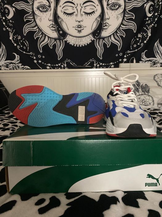 Puma RS3 Puzzle Azul, branco, vermelho, preto e cinzento