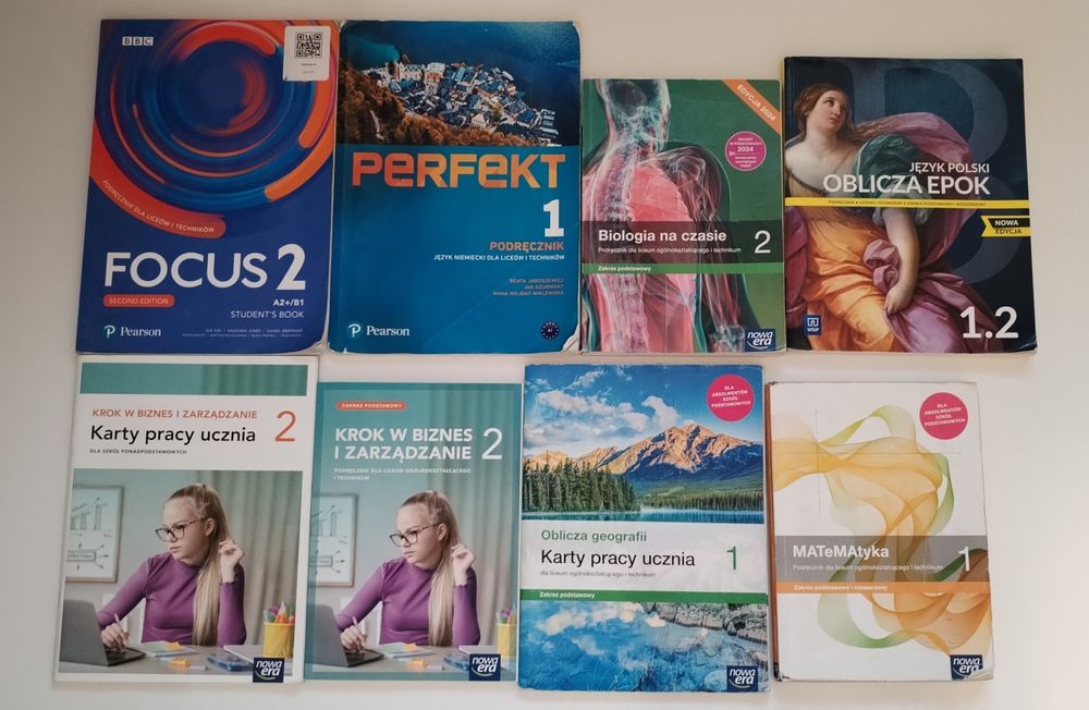 Książki klasa 1 i 2 liceum