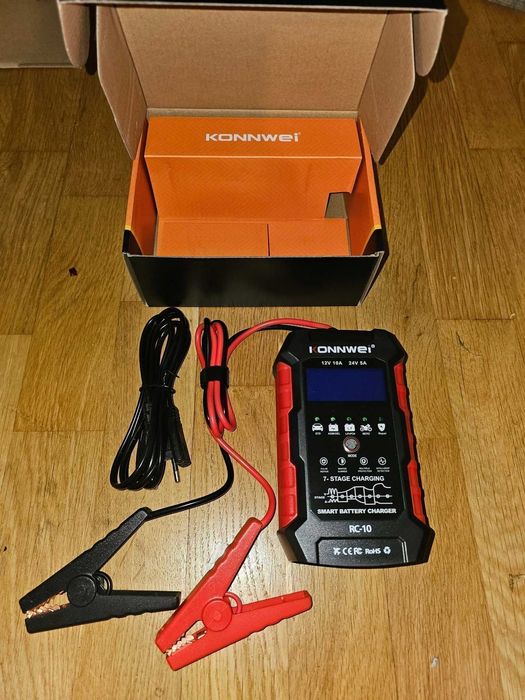 Зарядное устройство для аккумуляторов Konnwei RC-10 (12v/24v)