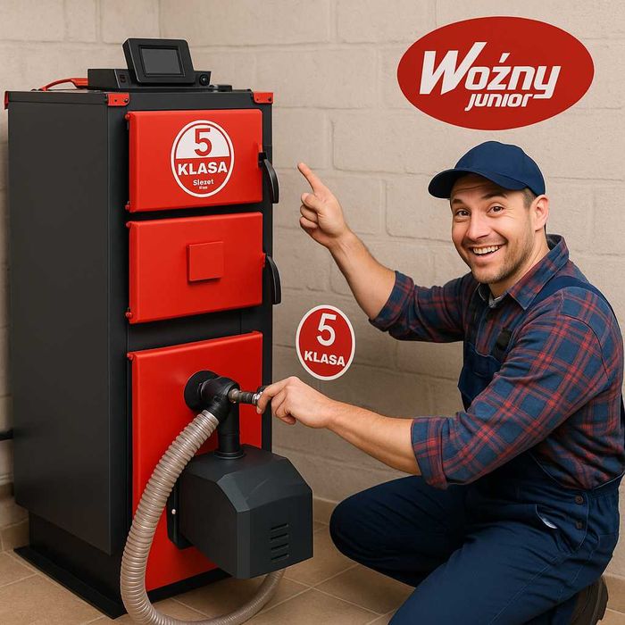 Kocioł Piec na Pellet Drewno Węgiel 5 klasa 18kW