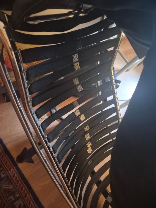 Chaise Long Le Corbusier em pele preta