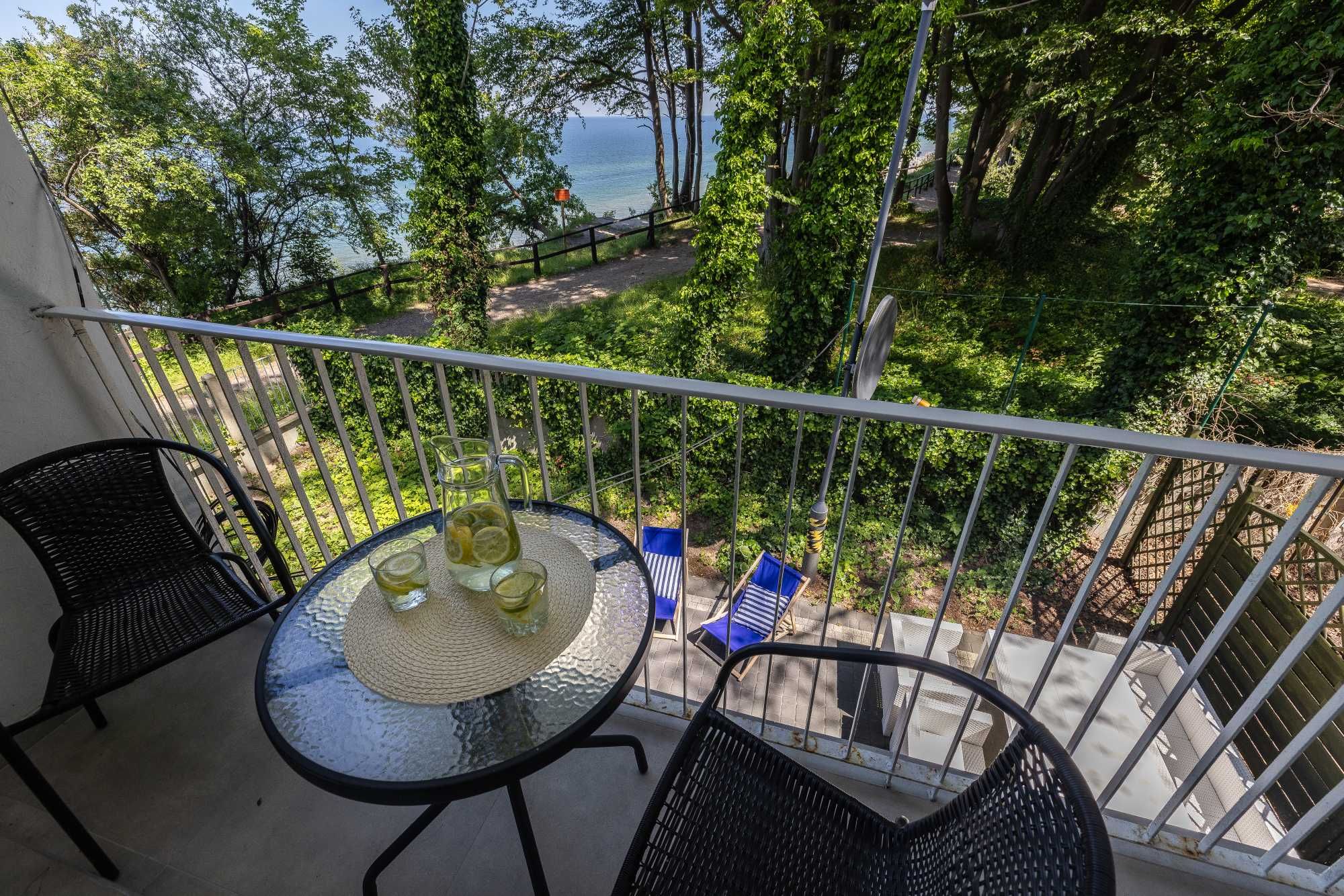 2-pokojowy apartament z wyjątkowym widokiem na morze, 100m od plaży