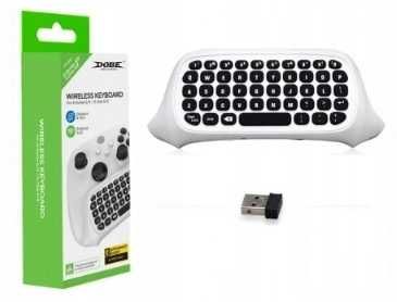 Bezprzewodowa klawiatura do pada Xbox One X/S biała Dobe TYX-586S