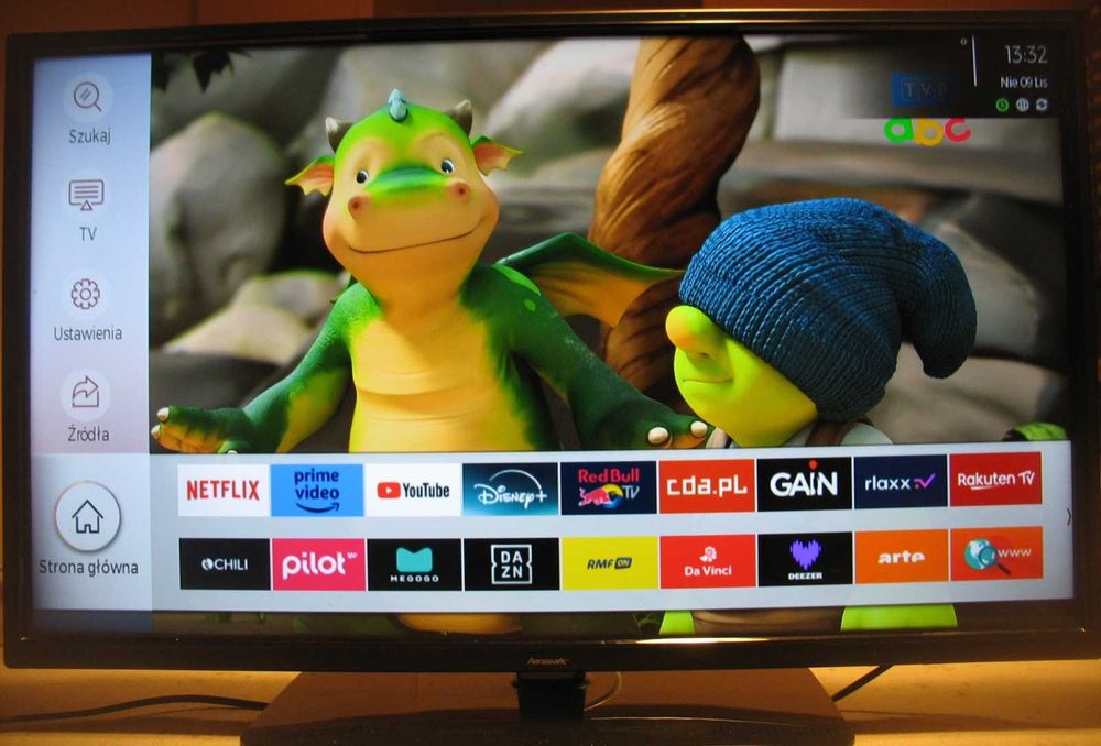 TV SMART , Led, Netflix, Prime Video , wbudowany dekoder DVB-T2