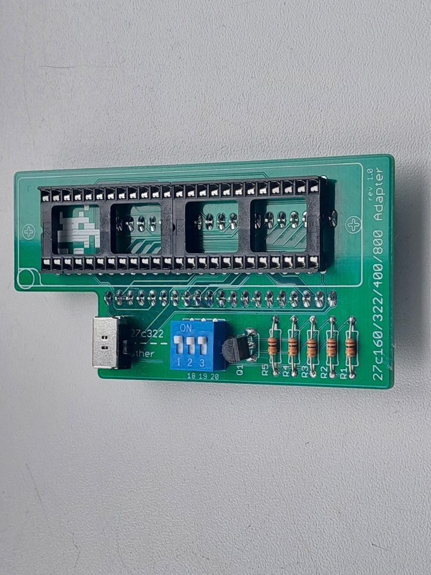 Для TL866 адаптер 27C322, 27C160, 27C800, 27C400 (Amiga 500 Kikstart)