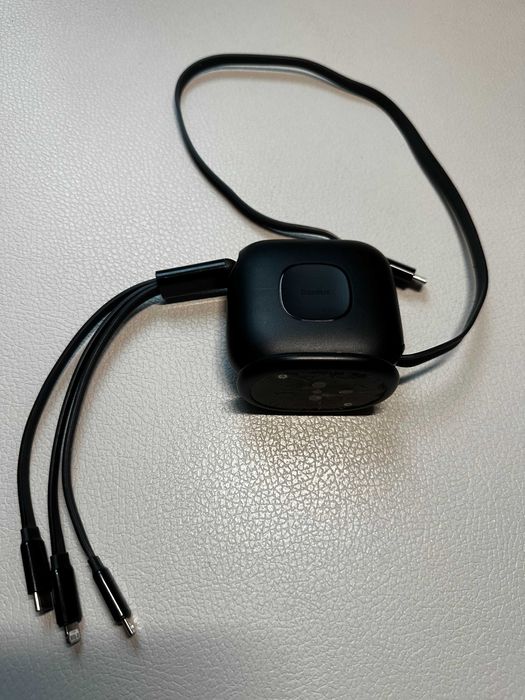 Baseus Traction Series Retractable 3-in-1 100W Кабель-рулетка