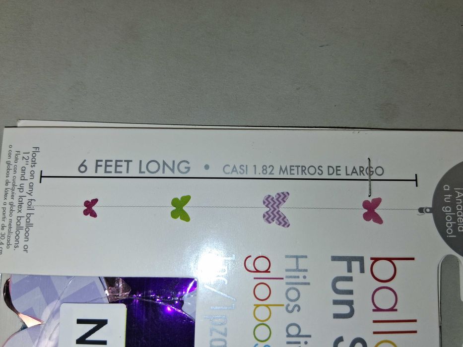 N204 Dekoracyjne Tasiemki Sznurki Do Balonów Fun Strings Amscan 1.82m