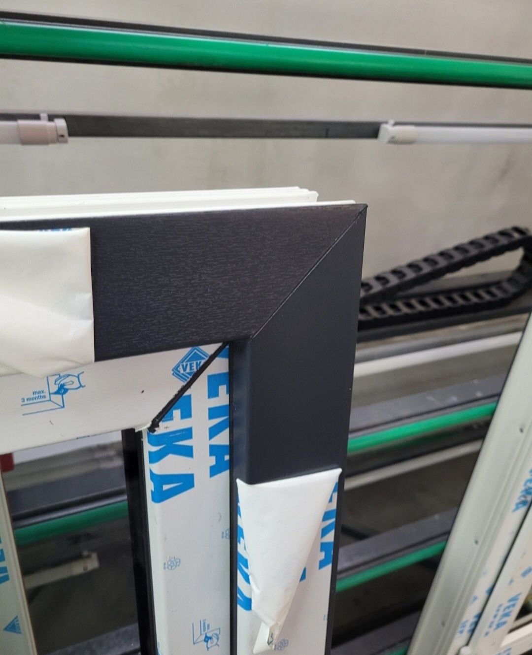 Okno NOWE VEKA SL82 Ciemnoszary Antracyt