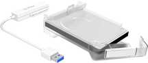 Adapter + Obudowa ICY BOX do dysku 2.5 SATA 3 (USB 3.0, transparentny)