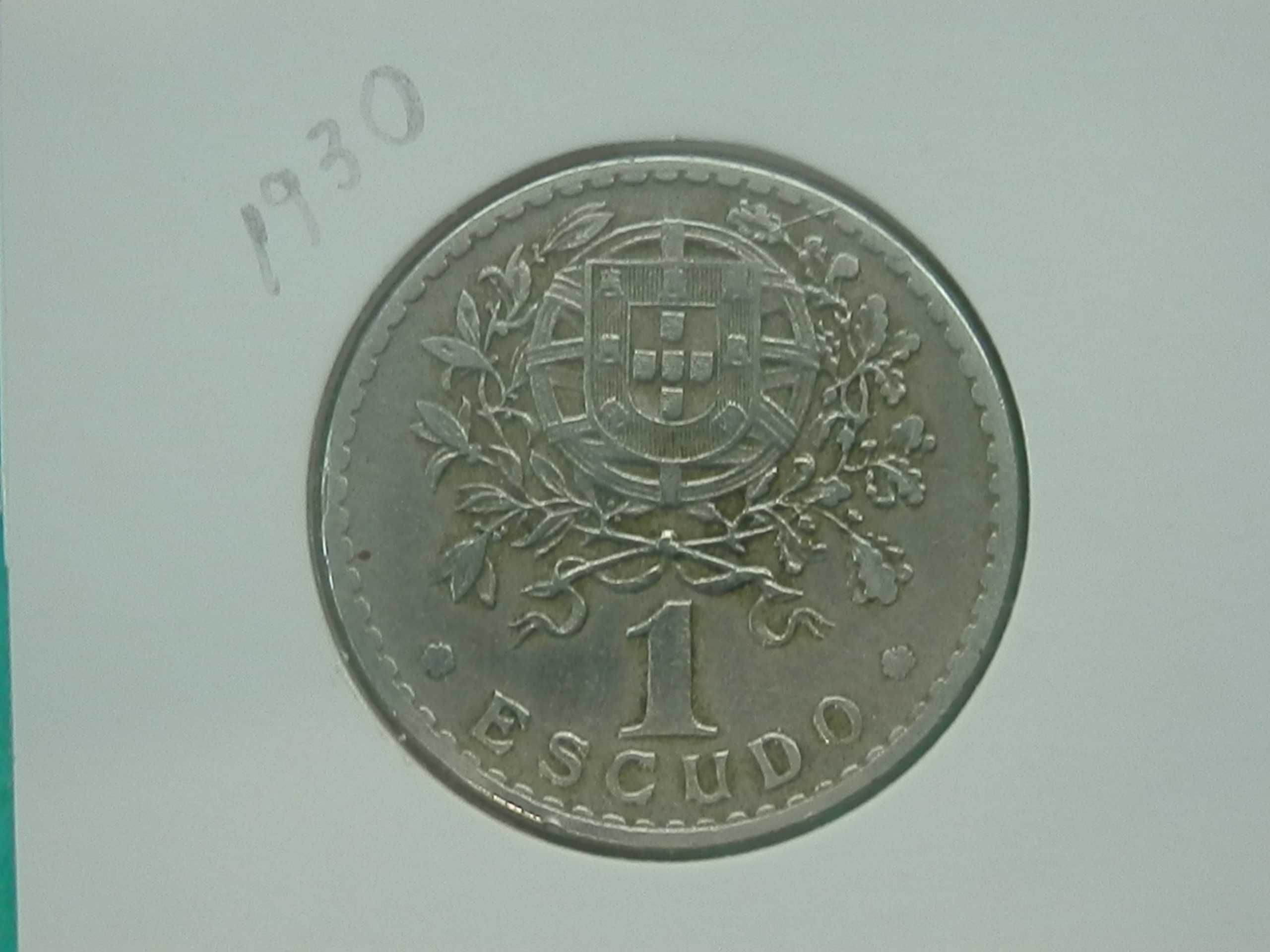 1190 - República: 1 escudo 1930 alpaca, acima da média, por 20,00