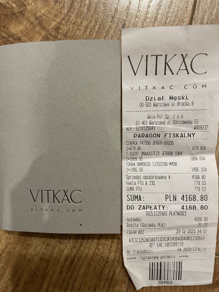 Czapka ARMANI EA7 Nowe