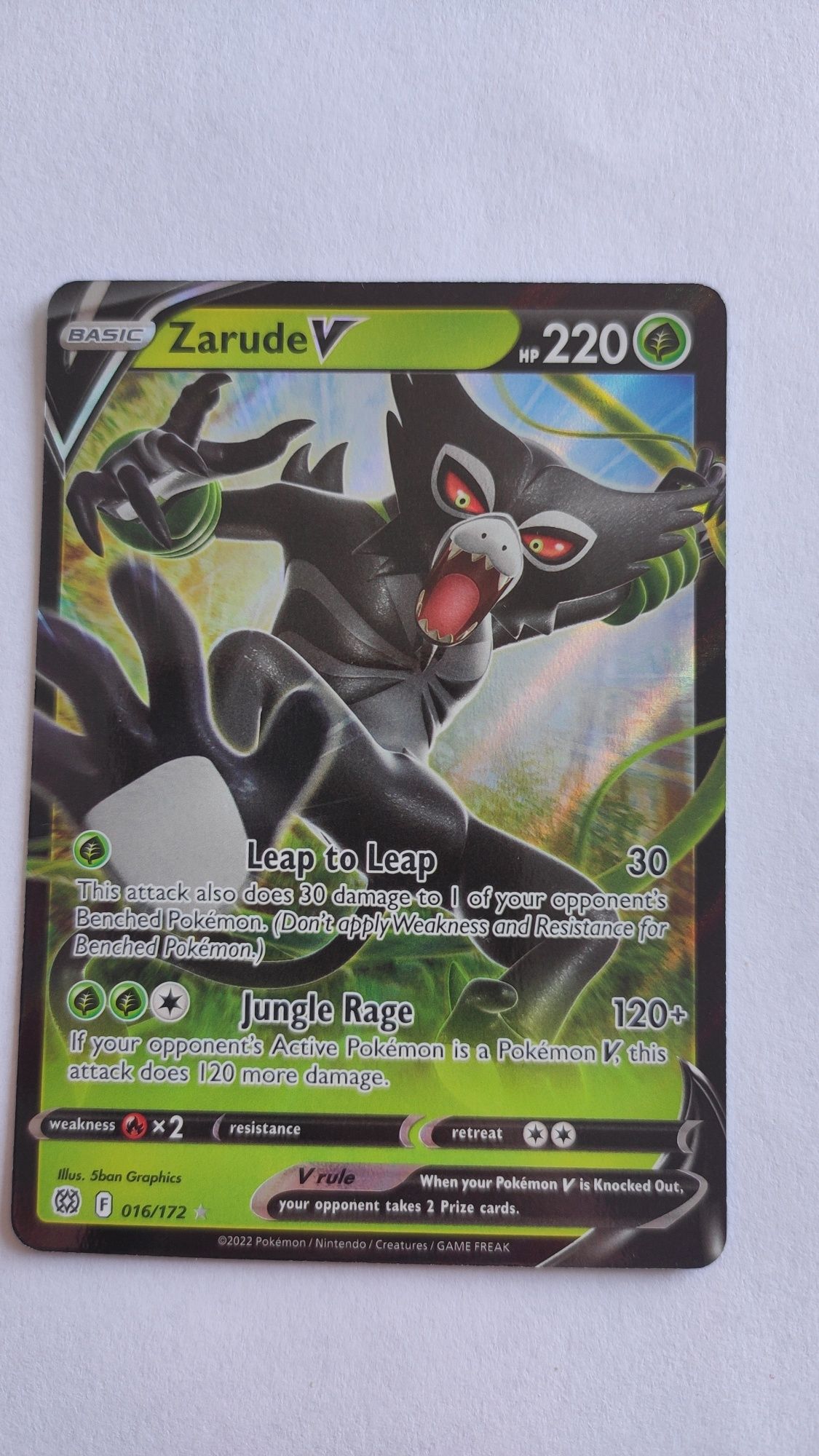 Karta Pokemon Zarude Leap to Leap