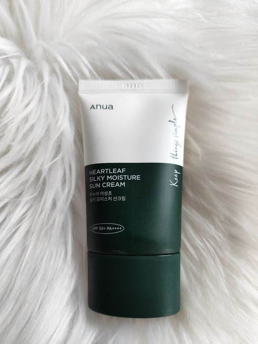 Koreański krem z filtrem Anua Heartleaf Silky Moisture Sun Cream SPF50