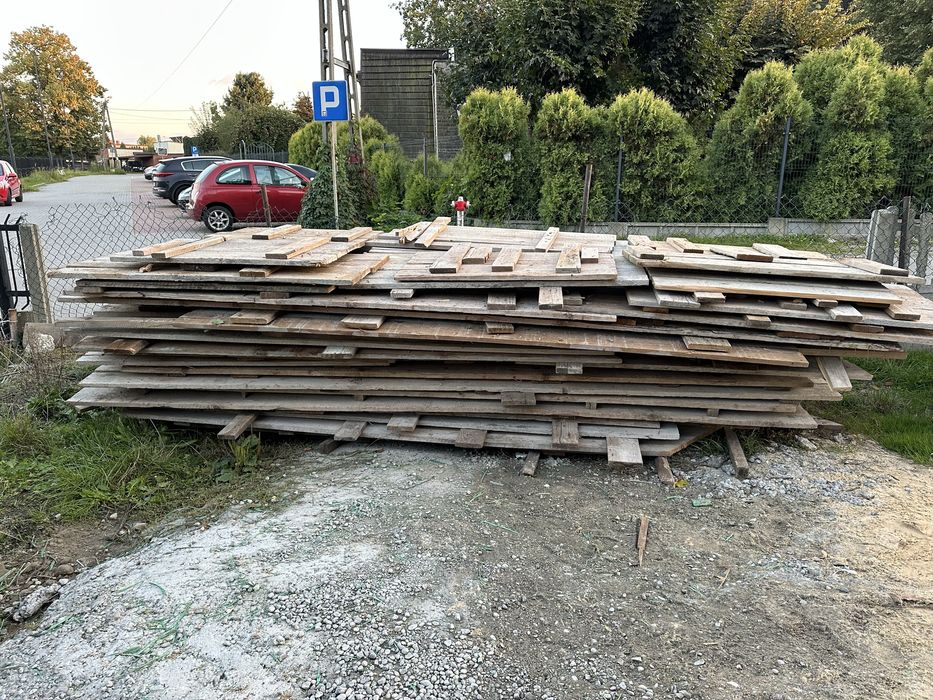 Deski szalunkowe, blaty szalunkowe po jednej budowie