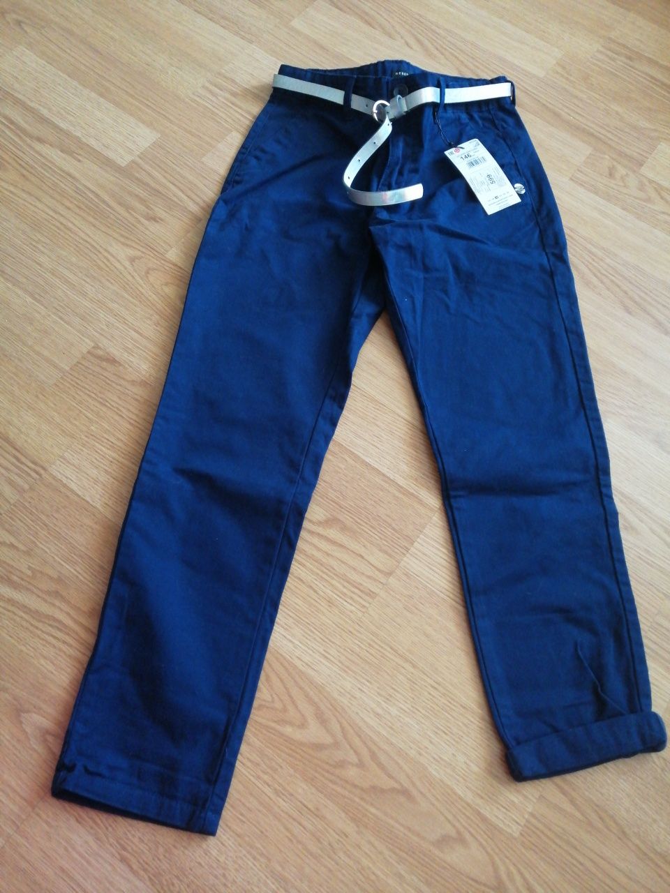 Новые темносиние брюки Reserved для девочки р. 146
