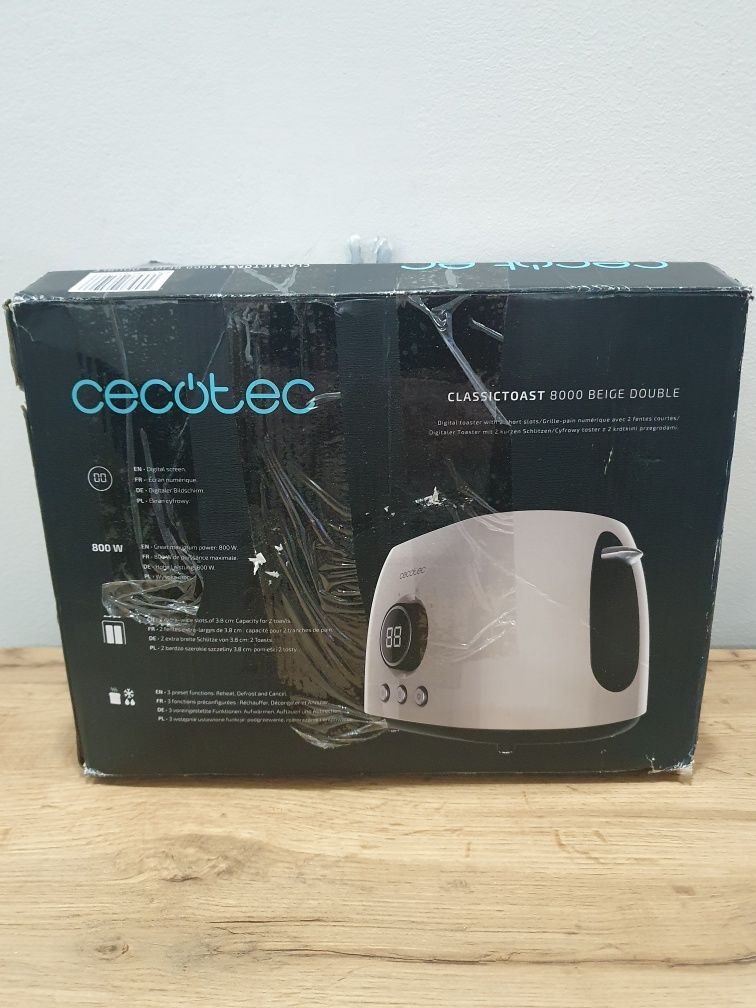 Toster cyfrowy Cecotec ClassicToast 8000,800W