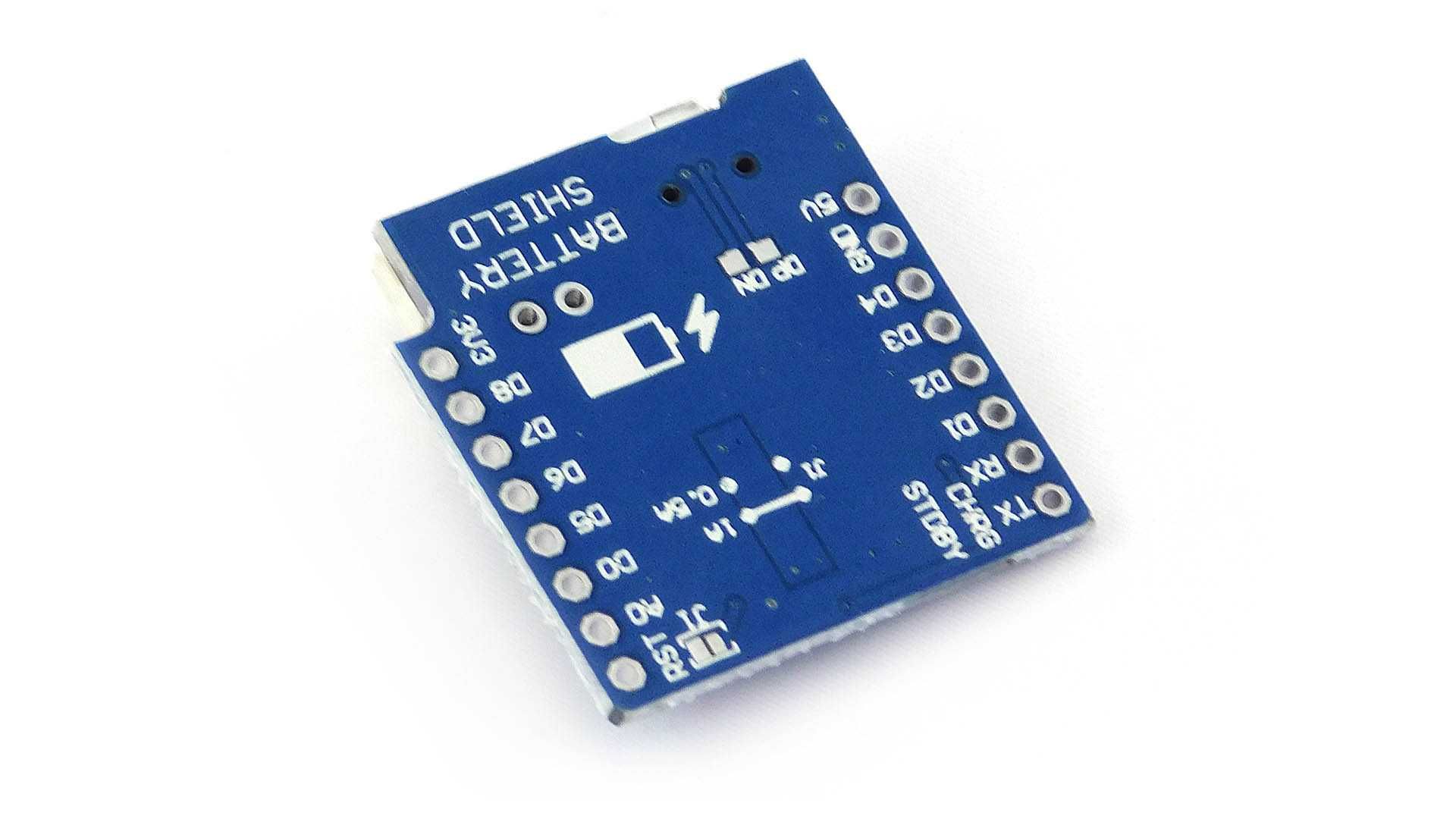 Shield / Modulo Bateria para WeMos D1 Mini ESP8266 ESP-12E WiFi