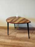 Stolik kawowy, handmade, design PRL.