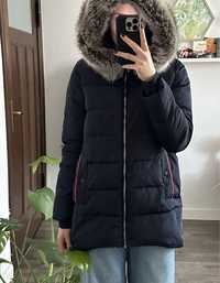 Granatowa kurtka zimowa jesienna damska Carry S