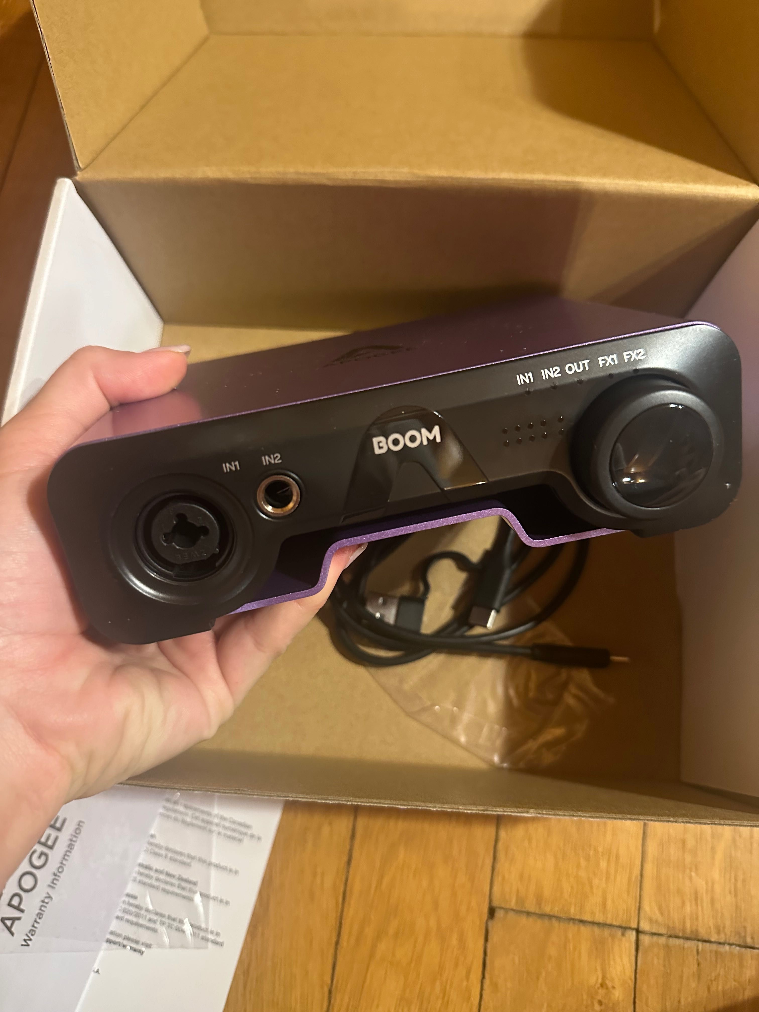 APOGEE BOOM Interfejs audio XLR USB C/A DSP 2 IN x2 OUT
