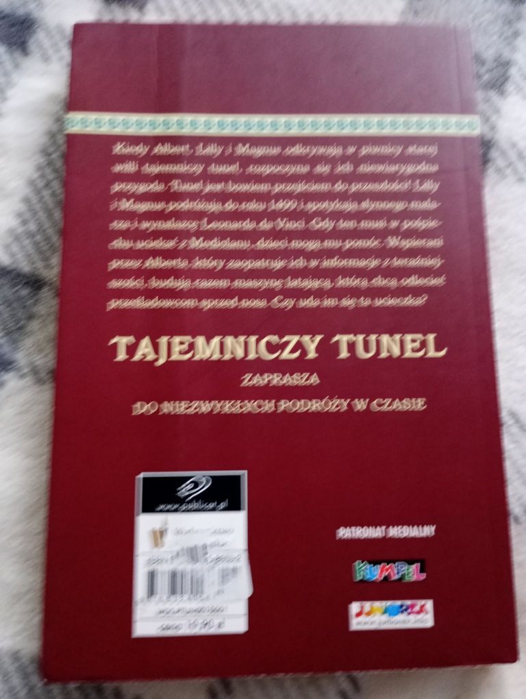 książka dla dzieci ucieczka leonarda z serii tajemniczy tunel