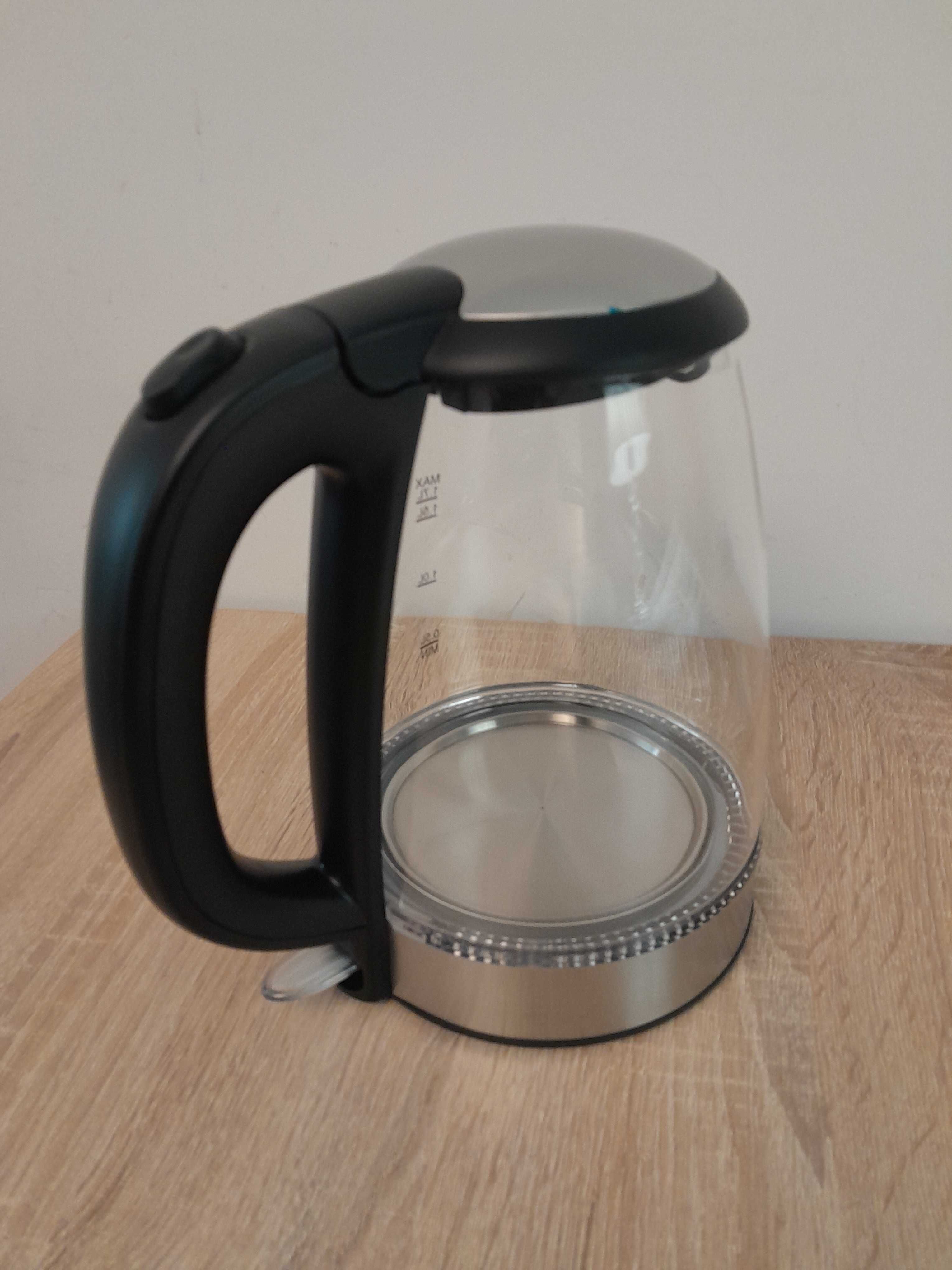 Nowy szklany czajnik, bezprzewodowy, 2200 wat, Home Essentials