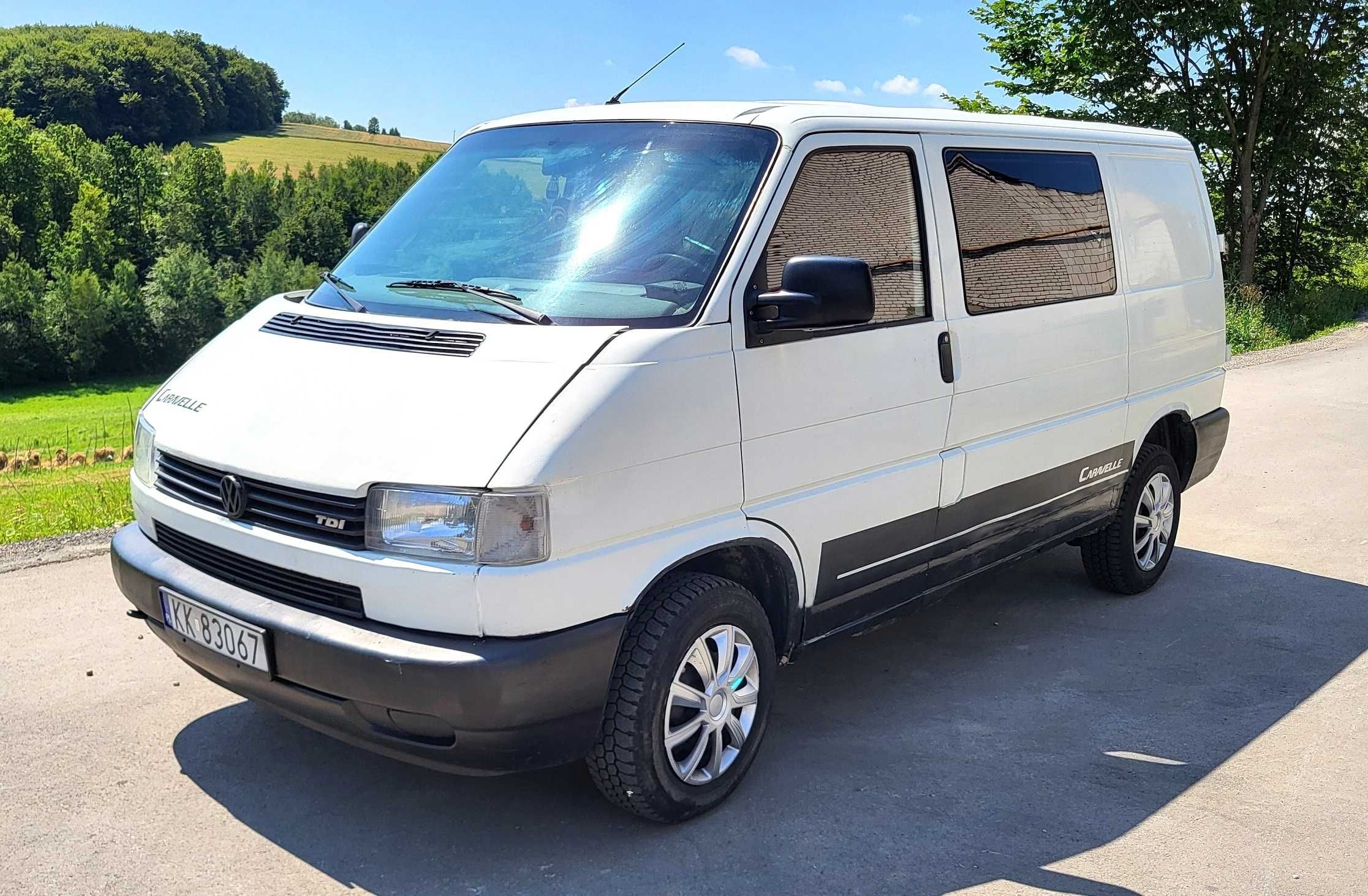 Volkswagen Transporter Caravelle T4 1,9 TD ma moc 5 osobowy zadbany