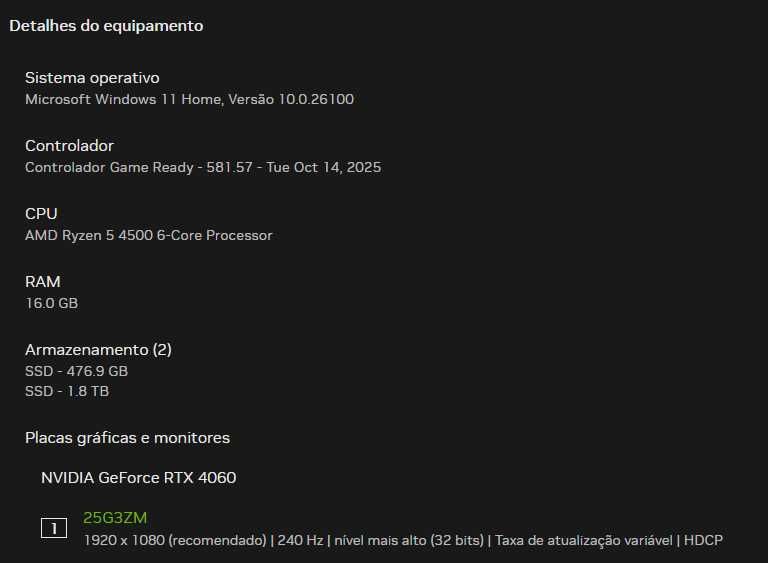 Setup PC Gaming Completo RTX4060