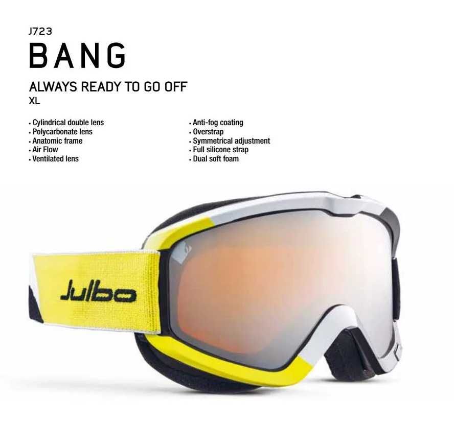 P/N: J72312117 Маска горнолыжная Julbo 723 12 117 Bang white