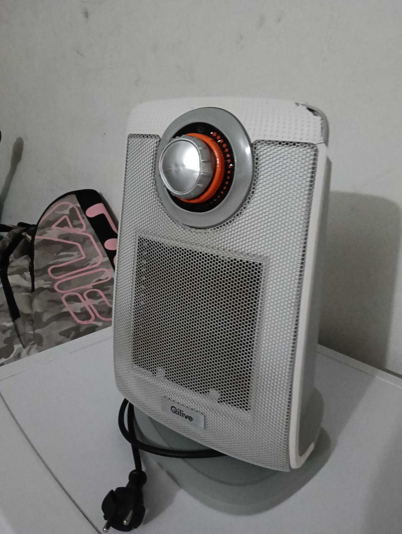 Aquecedor Qilive – Funciona bem, com pequena avaria estética