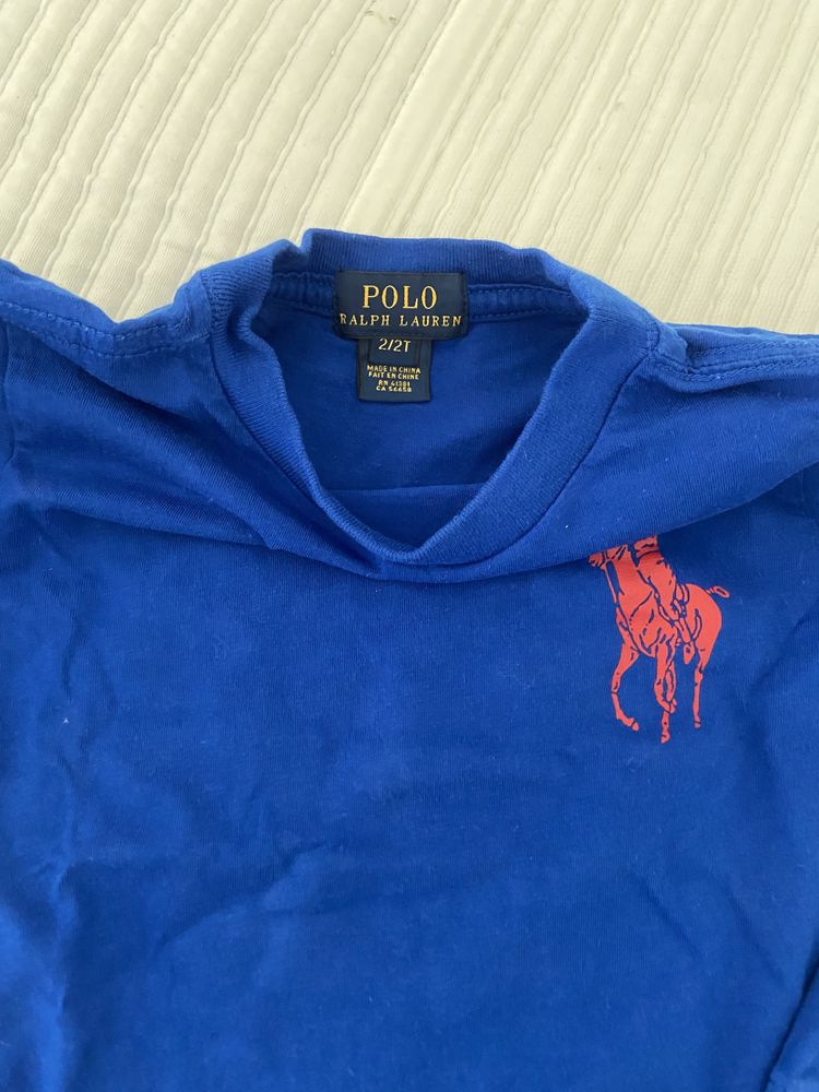 T-shirt manga comprida ralph lauren 2y