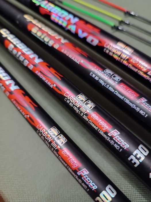 Вудлище фідерне Beluga CARBON Mikado Feeder 160 грам 390, 360, 330, 30