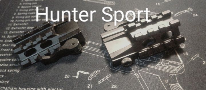 Подъемник с weaver, кронштейн для коллиматора, планка для АК/ar15
