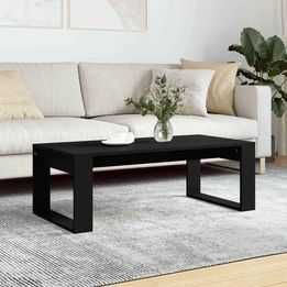NOVO - Mesa de centro 102x50x35 cm derivados de madeira preto
