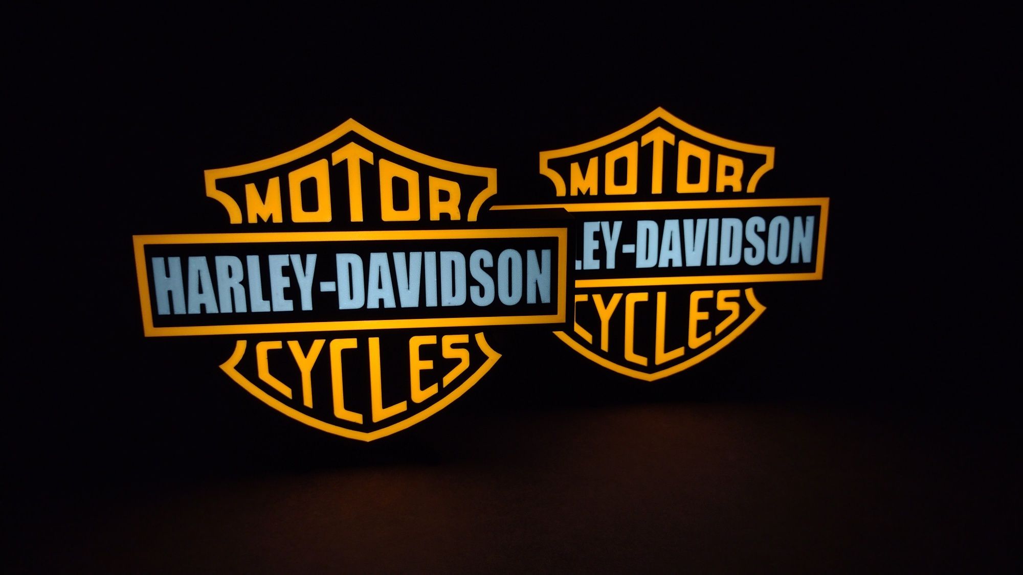 Lampka nocna lightbox Harley Davidson HD prezent motocykl urodziny