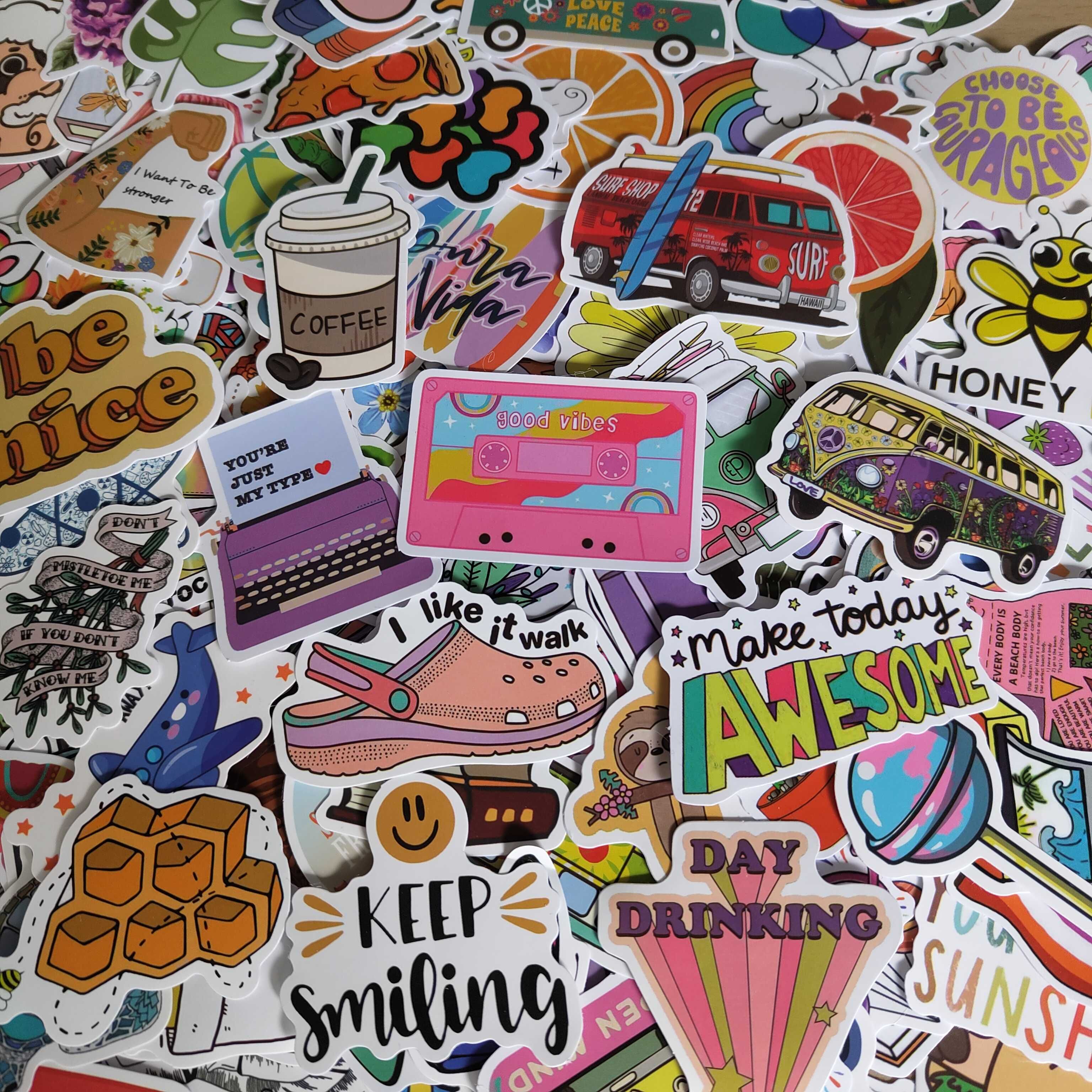 Pack 200 Stickers Autocolantes Diversos Van