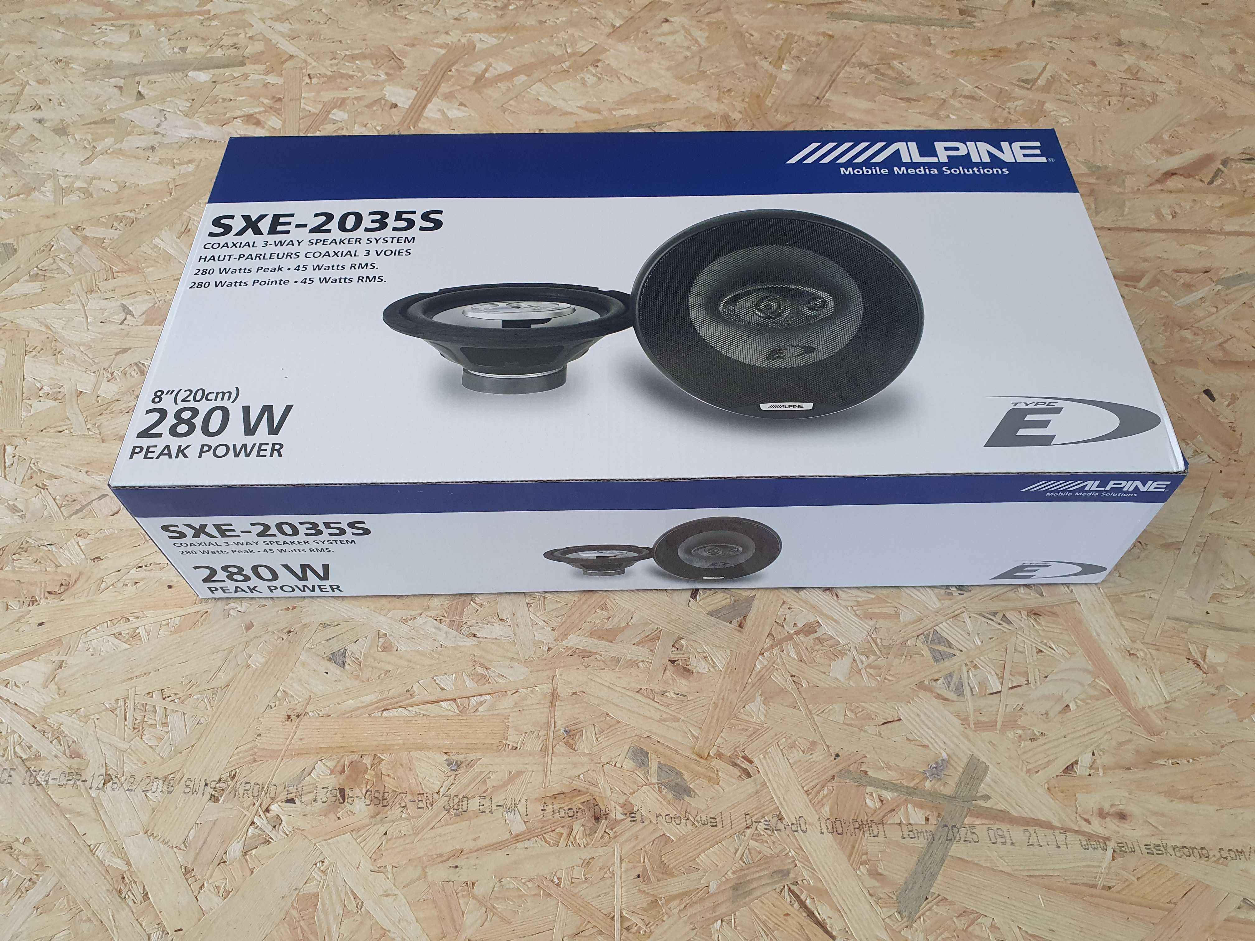 Głośniki Alpine 8 cali 20cm Nowe Trójdrożne kpl 2 sztuki