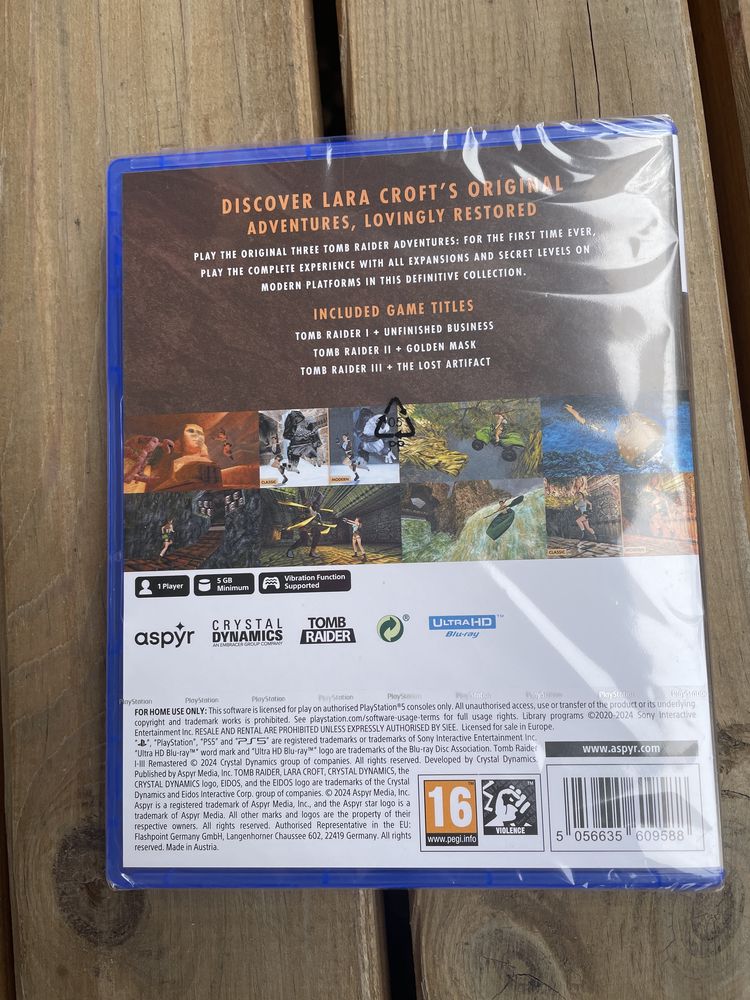 Tomb Raider I II III Remastered nowa gra w folii PS5