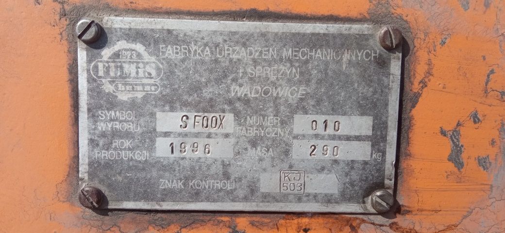 Pojazd komunalny wolnobieżny Fumis Bumar Fumicar ZMB-NK2 pług szczotka