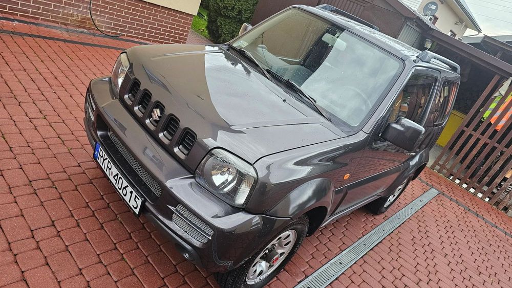 Suzuki Jimny 1,3 85KM 2010r Film 4x4 BDB Reduktor Hak Nowe OponyAT FV Zamiana Sanok