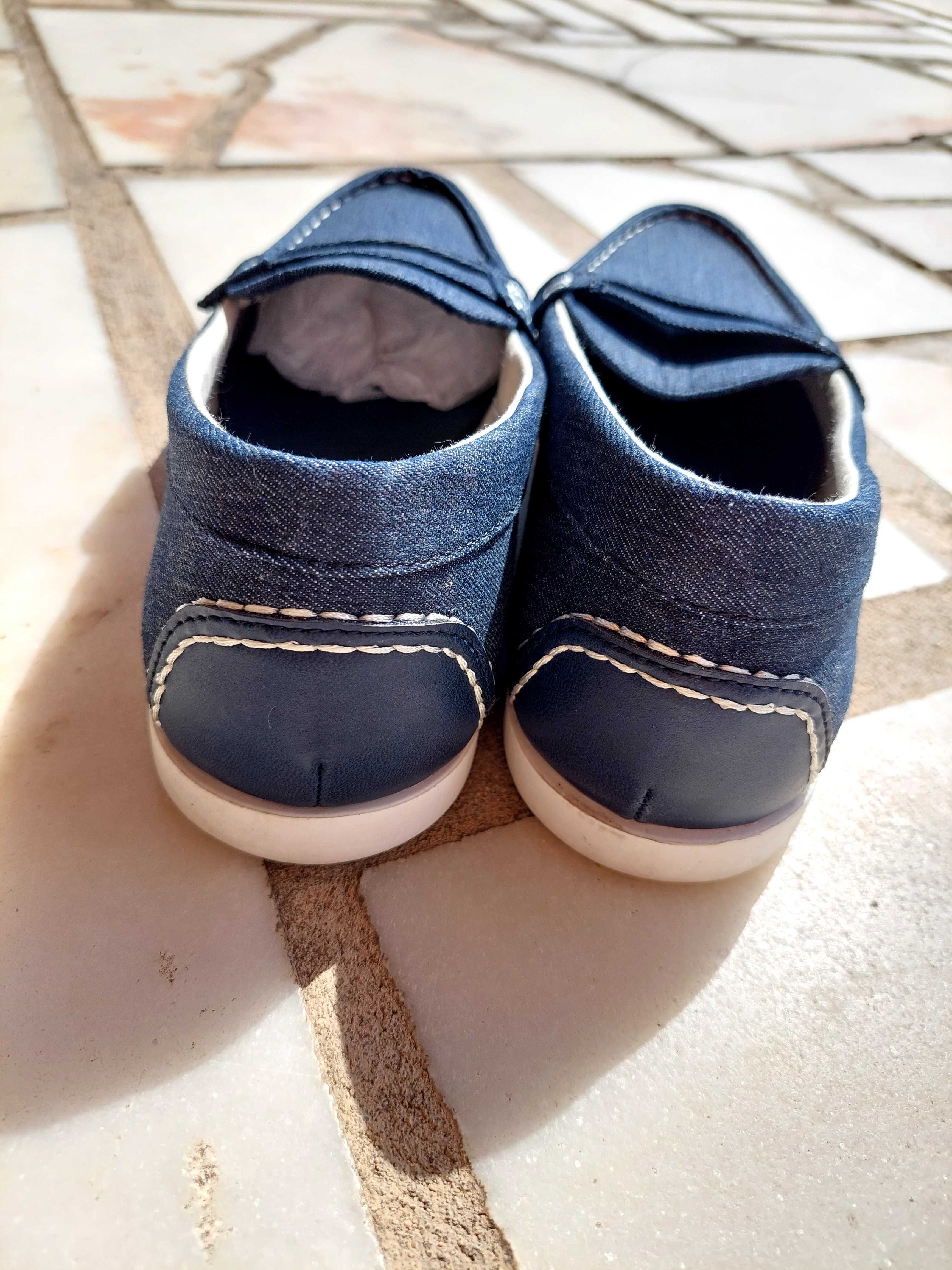 Mocassins de Homem em ganga