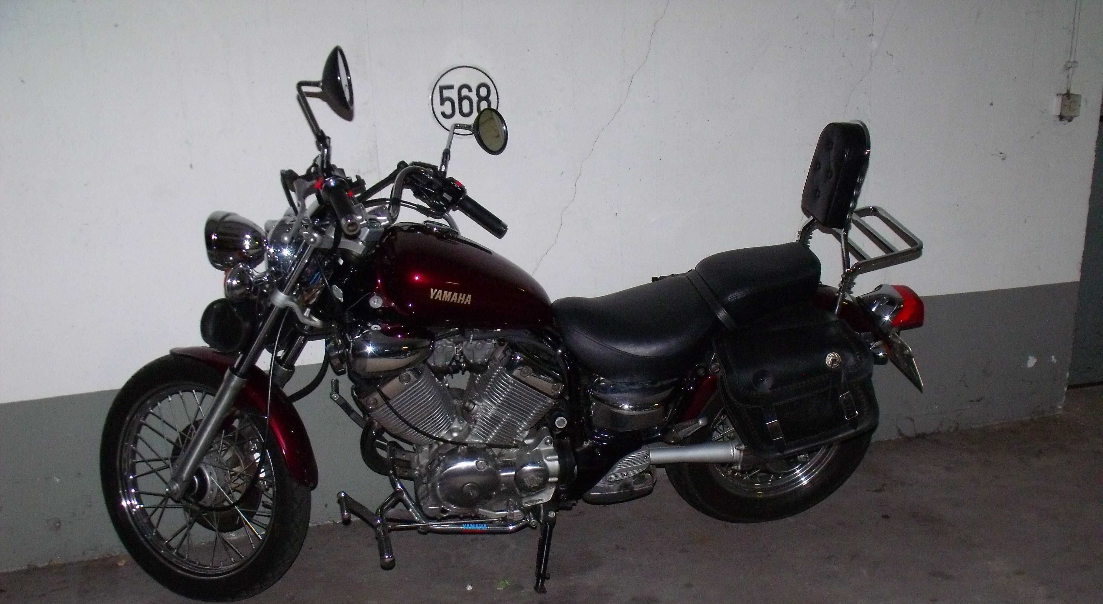 Yamaha  XV535  Virago,  bogato wyposażona