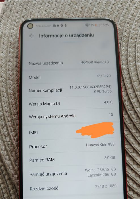 Honor view 20 8/256