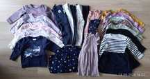 Paczka ubranek dla dziewczynki w rozmiarze 98/104 H&M, Sinsay,Pepco
