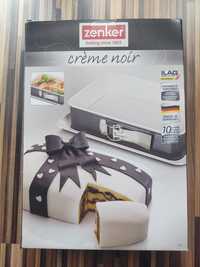 Tortownica "Crème Noir" w kolorze antracytowo-kremowym - 28 x 18 cm