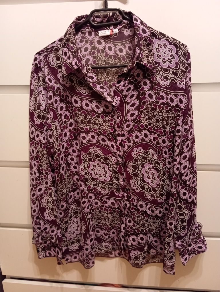 Elegancka burgundowa bluzka