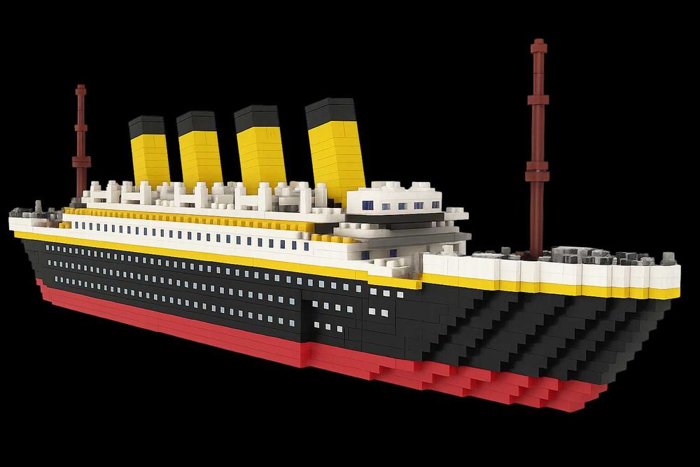 Klocki statek Titanic