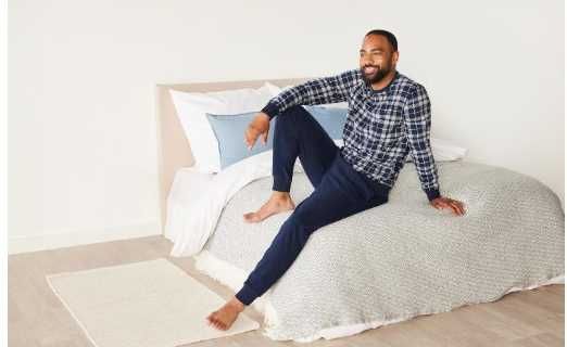 M-L-XL Тепла флісова чоловіча піжама, livergy.