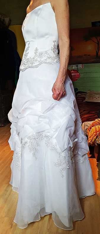 Suknia ślubna DUBER - rozmiar 38, wys.170 - 175cm